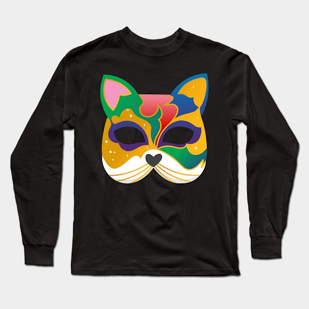 mask cat Long Sleeve T-Shirt by GAGO5